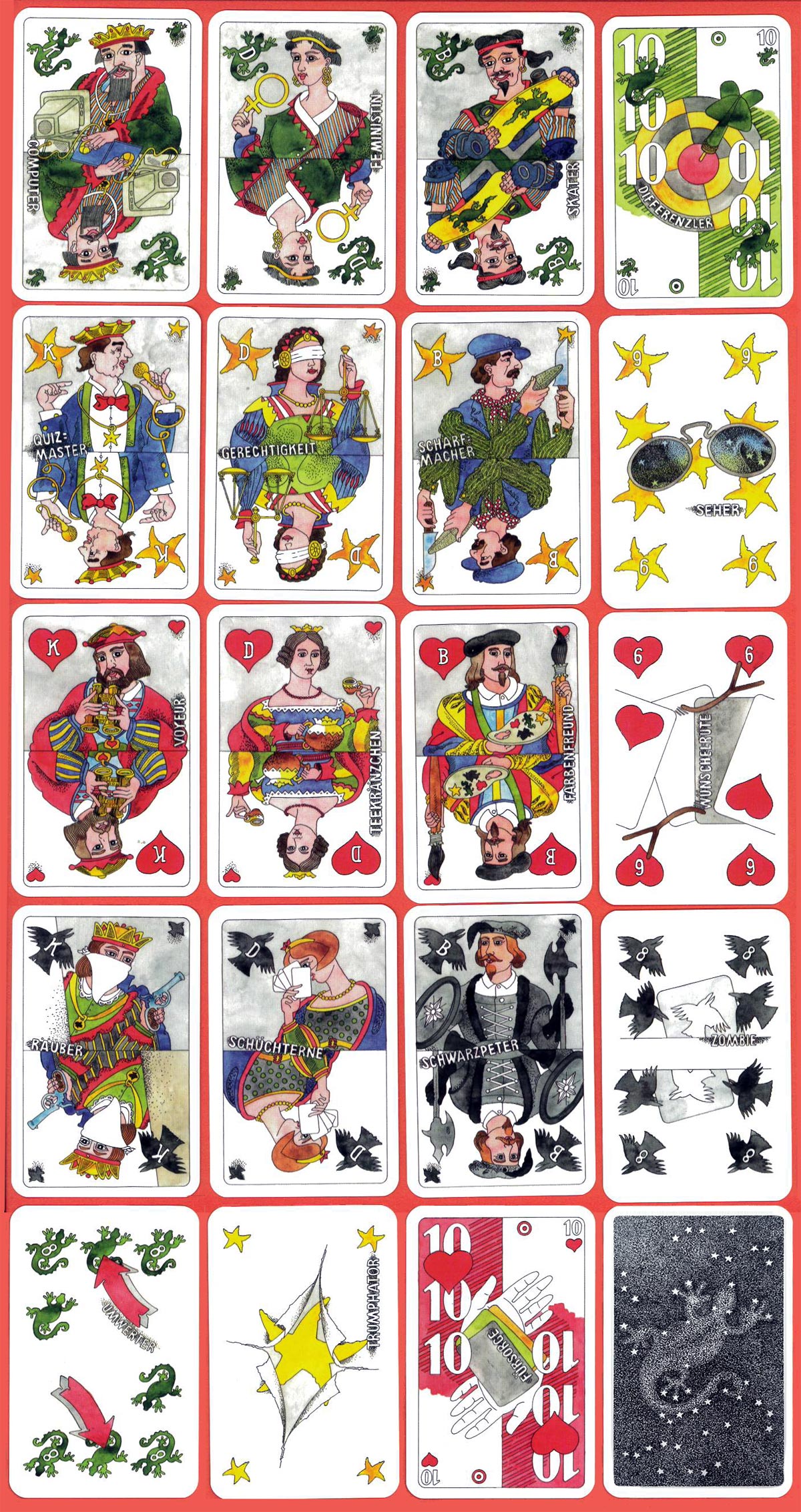 Cosmic Eidex Jasscards published by Fata Morgana Spiele / Abacusspiele, 1998