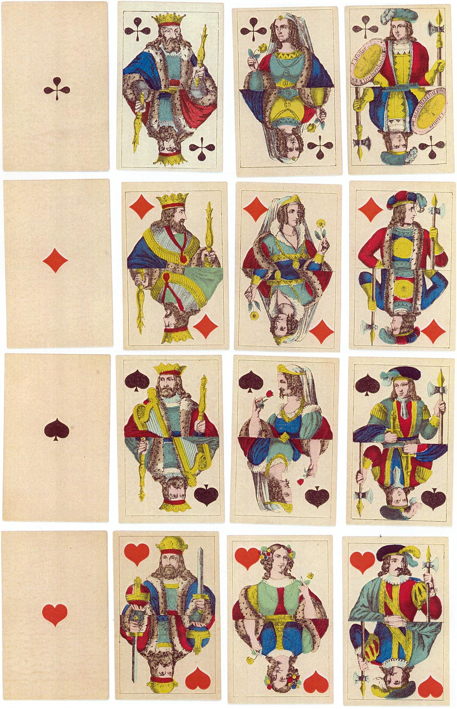 Playing Cards made by J. Müller, Diessenhofen, c.1840-50