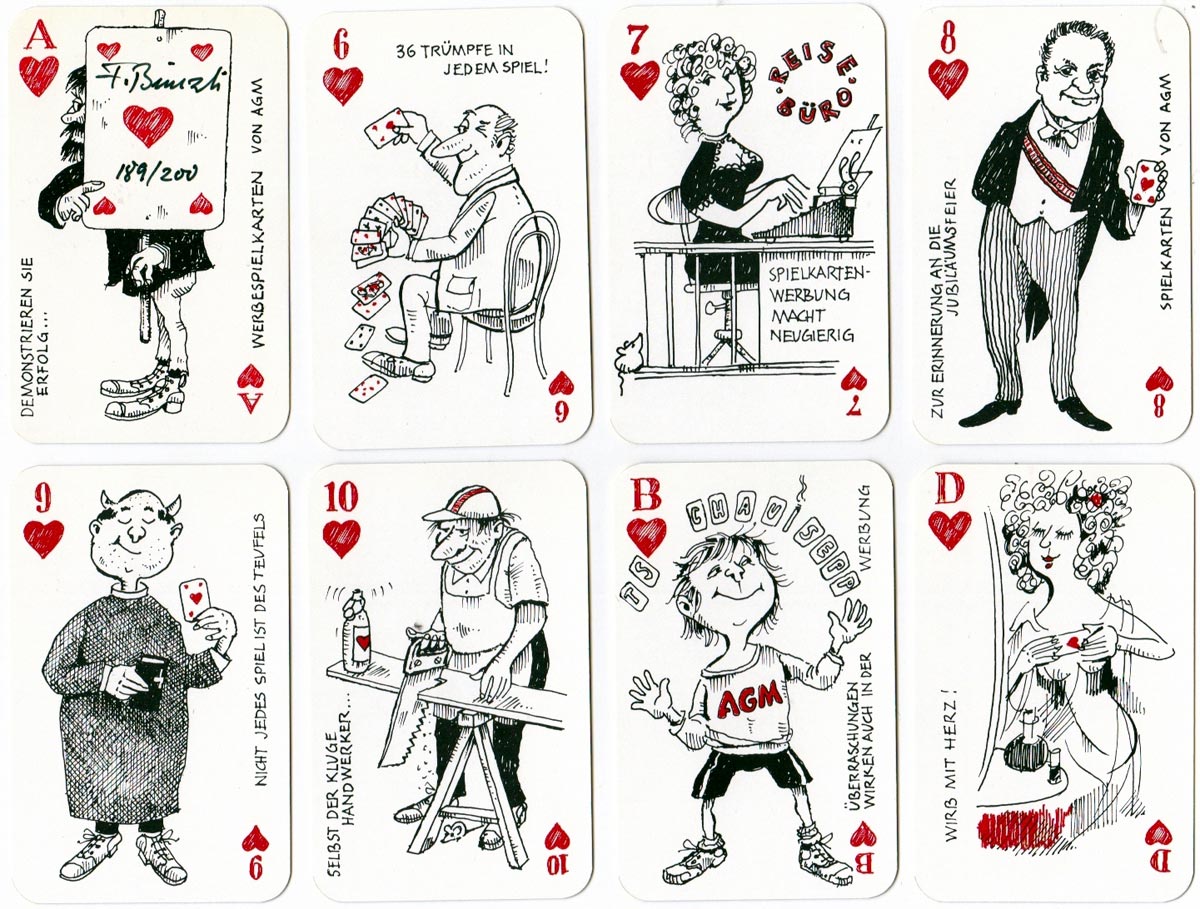 “Werbung die Sticht” deck by Fritz Bünzli, AG Müller 1982