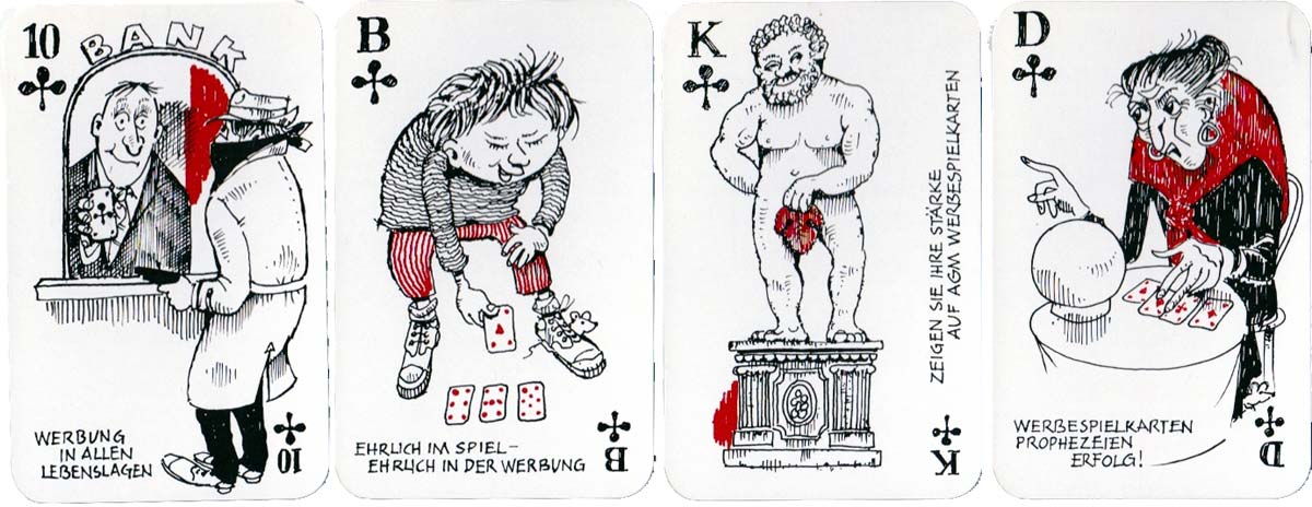 “Werbung die Sticht” deck by Fritz Bünzli, AG Müller 1982