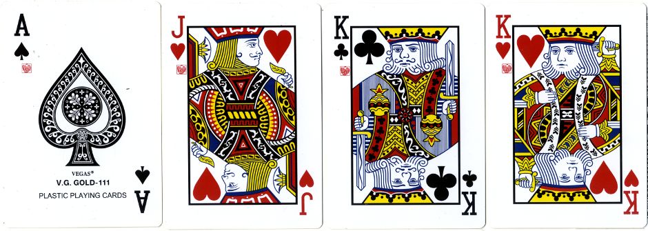 Vegas V.G. Gold-111 plastic playing cards