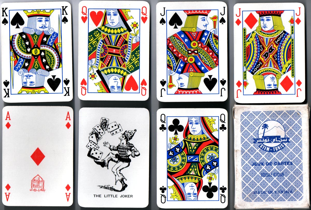 Playing cards for Tunisia, with Mesmaekers Joker, c.1975