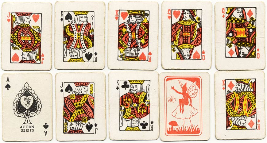 Acorn series miniature children's playing cards, c.1950