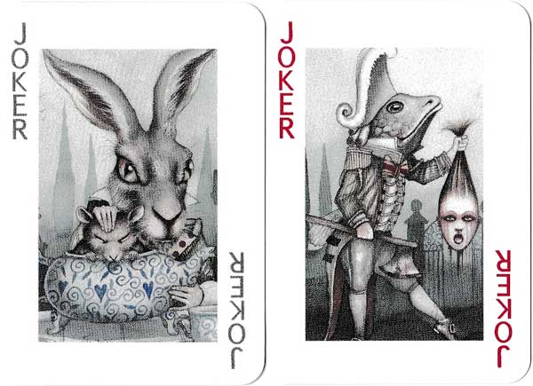 Alice in Wonderland playing cards produced by Dominic Murphy