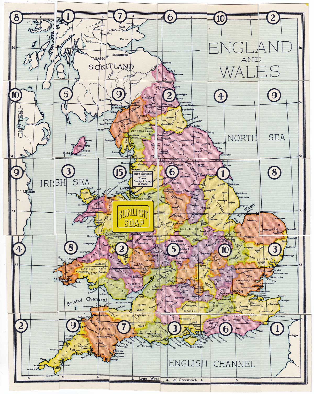 The Sunlight Geographic Game, 1930s