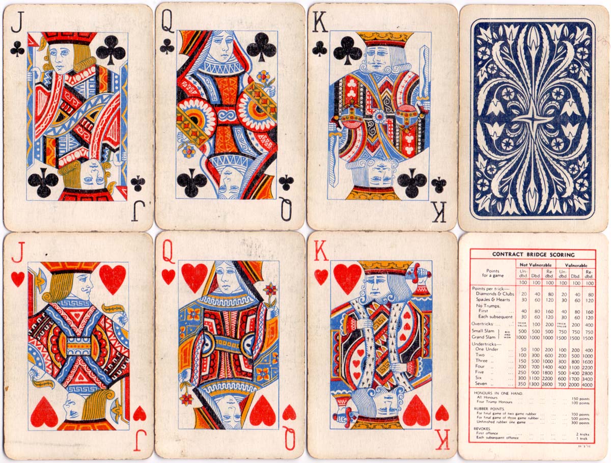 standard playing cards manufactured by The Berkshire Printing Company Ltd, Reading, c.1935
