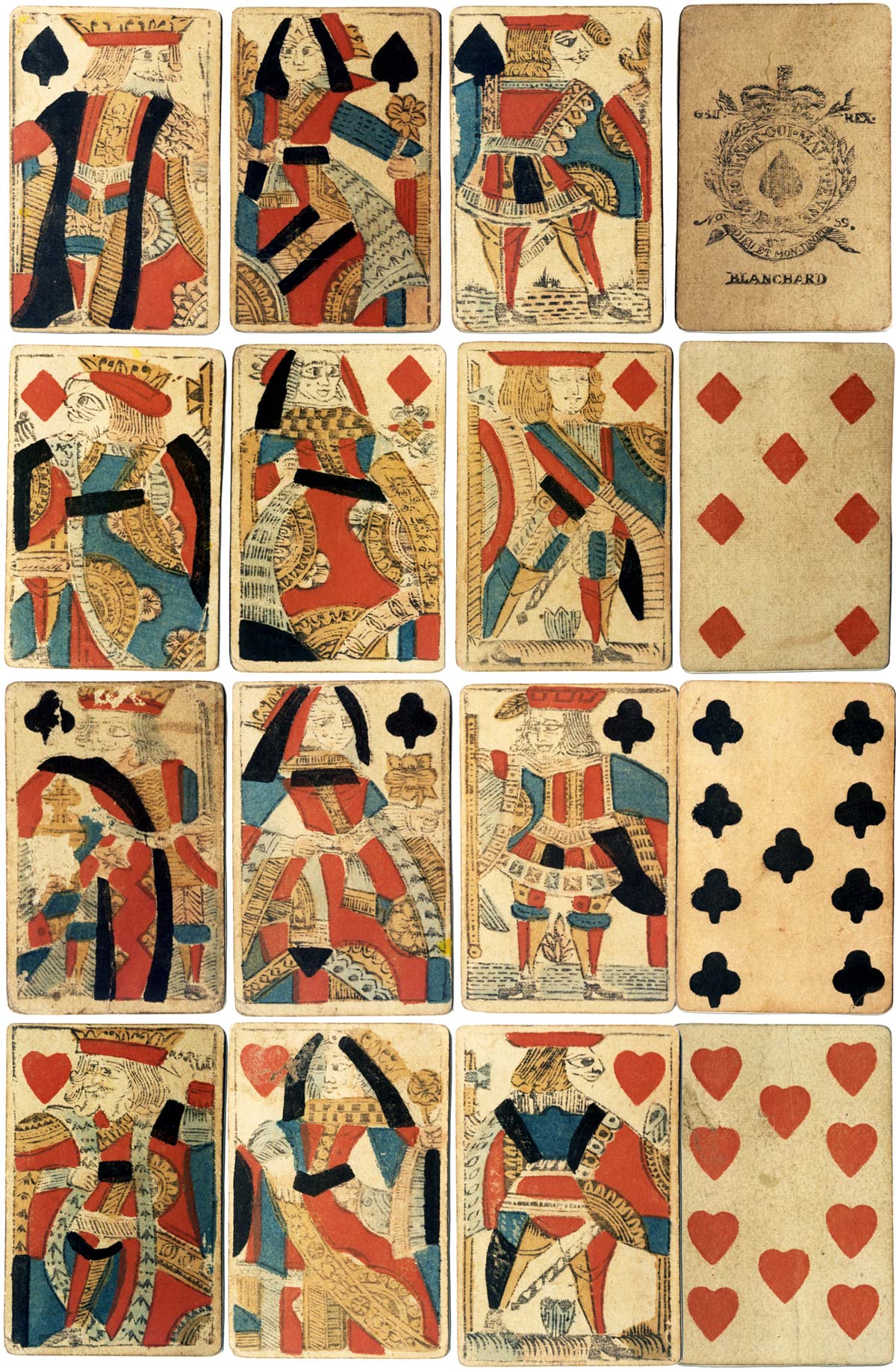 Cards by Blanchard, c.1770