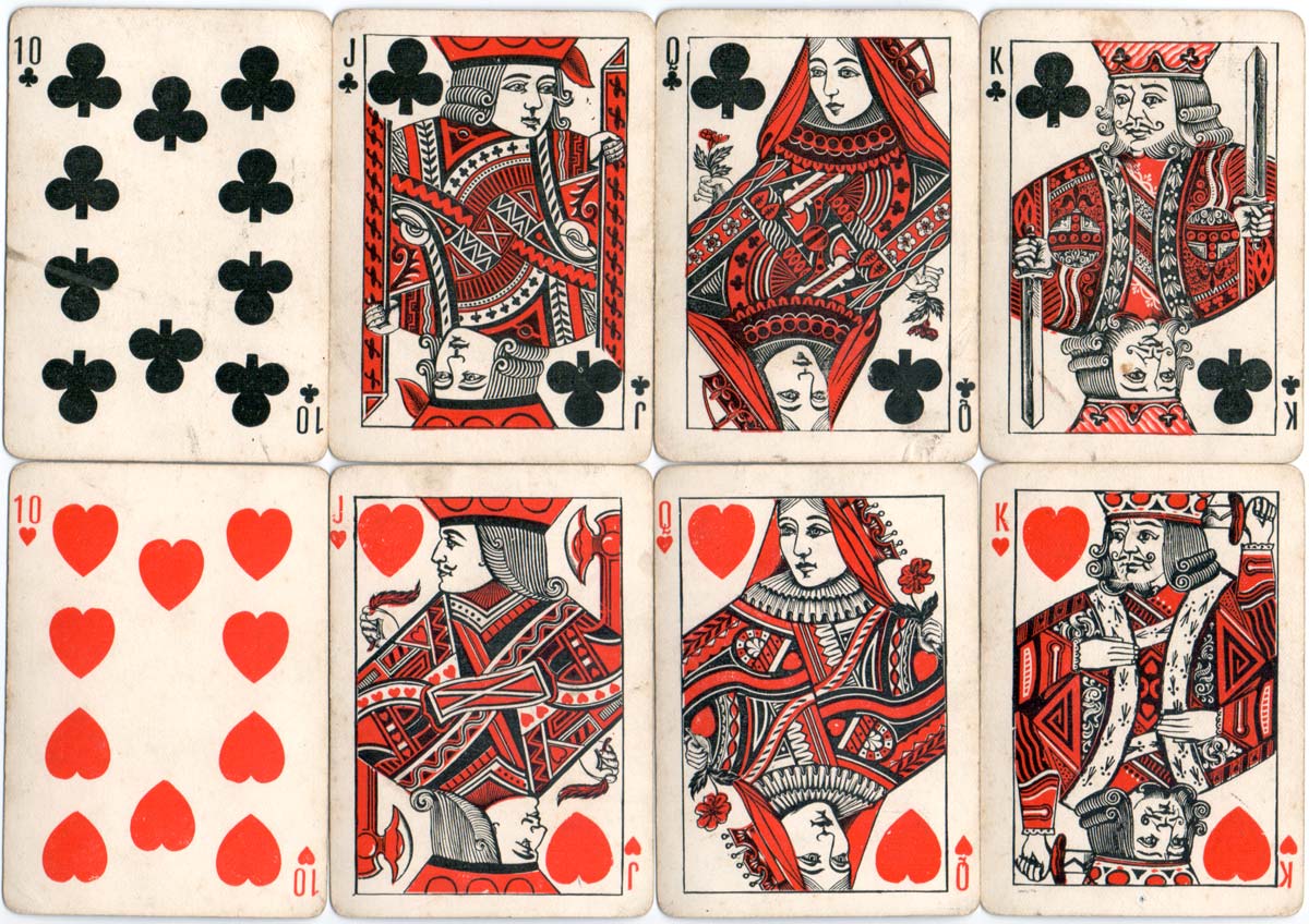 Bordesley playing cards manufactured by J & W Mitchell, Birmingham, c.1880-90