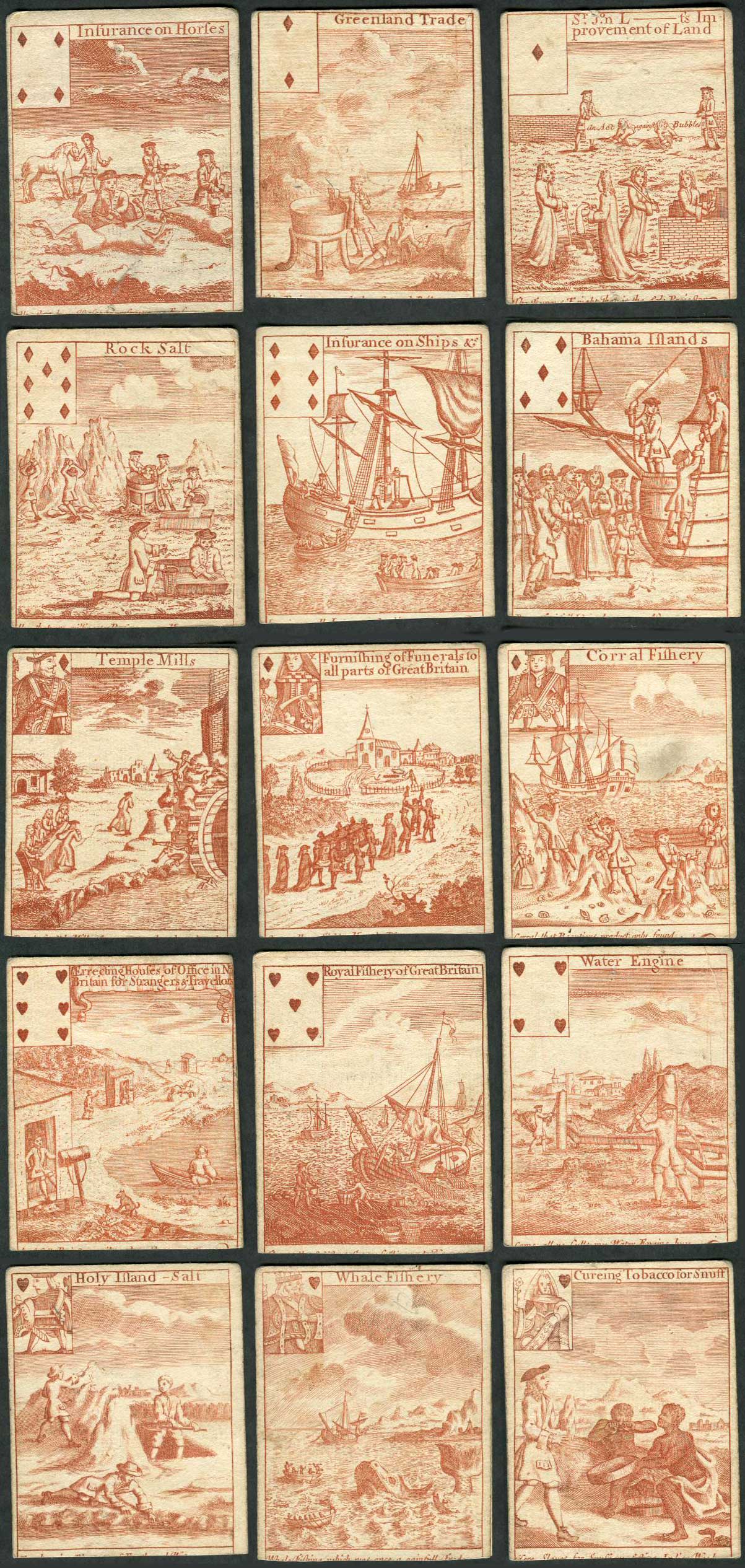 Bubble Cards - known as “All the Bubbles”, c.1720