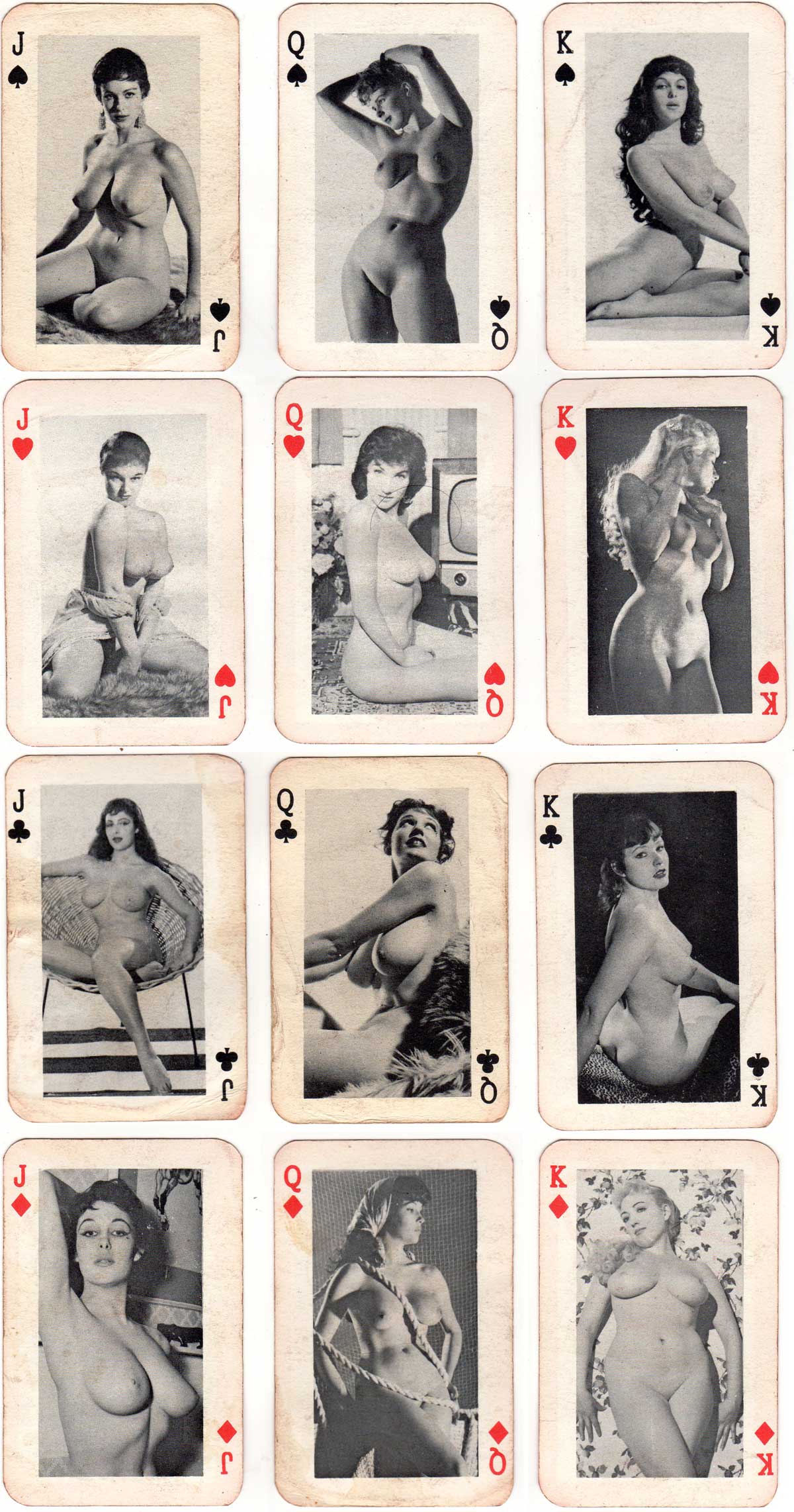 “What the Butler Saw” playing cards