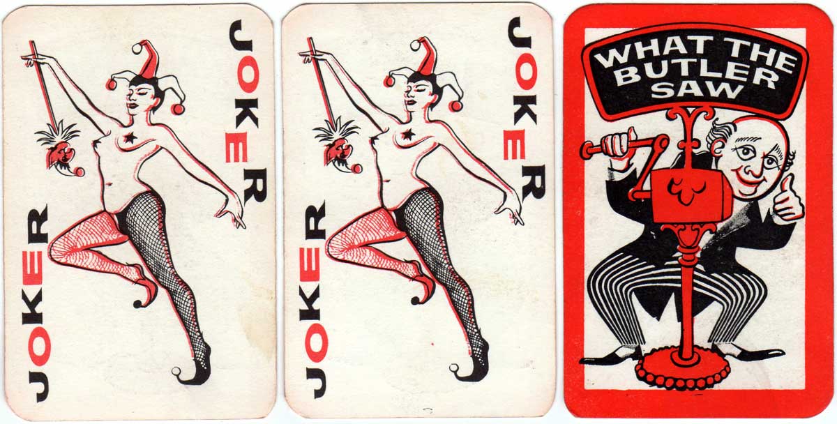 “What the Butler Saw” playing cards