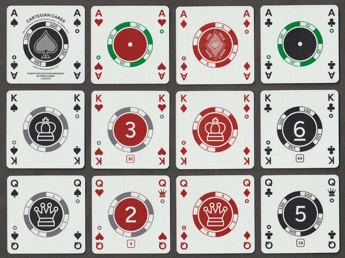 Mini One Deck published by Cartesian Cards, London, UK, 2023