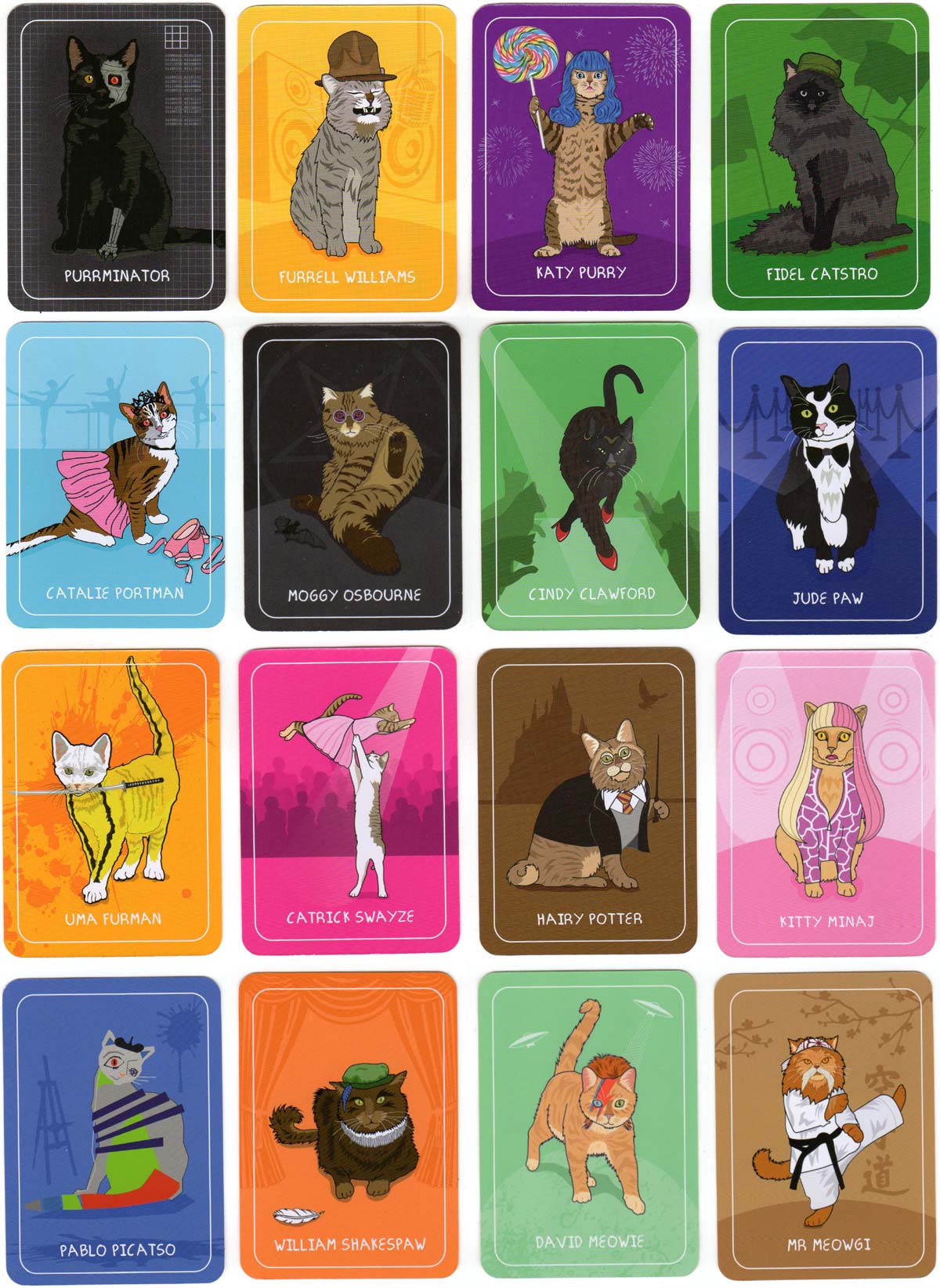 Cat Chaos Card Game Celebrity Edition Ginger Fox UK Games NEW! 
