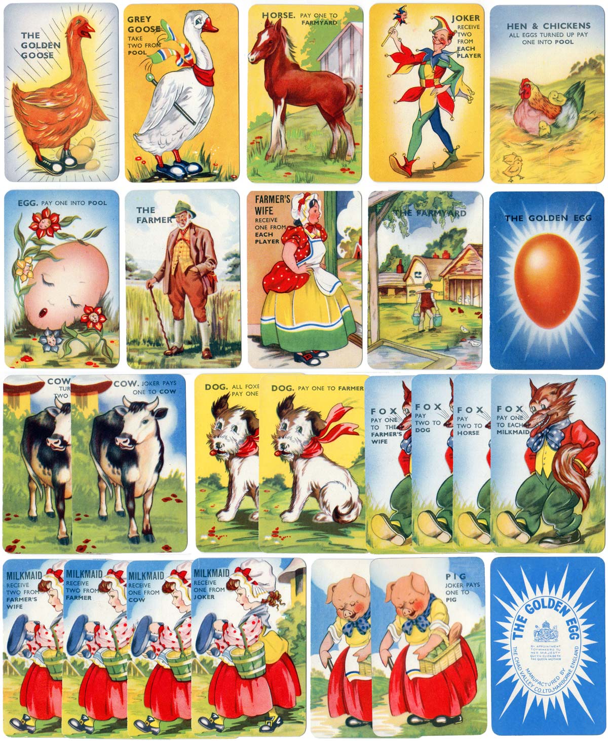 Chad Valley “Golden Egg” card game, c.1955