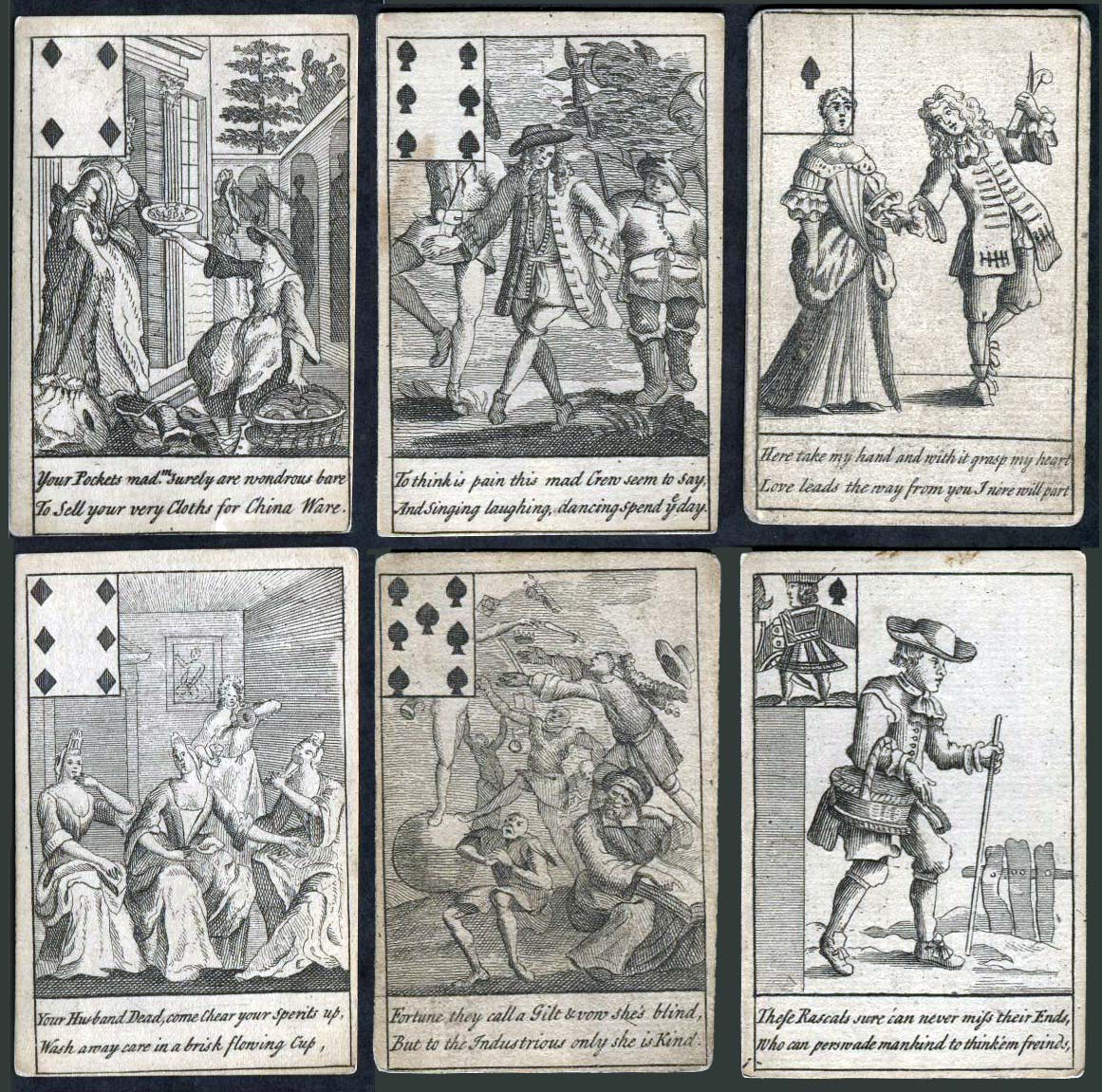 Delightful Cards, containing variety of entertainment for young Ladies and Gentlemen c.1723