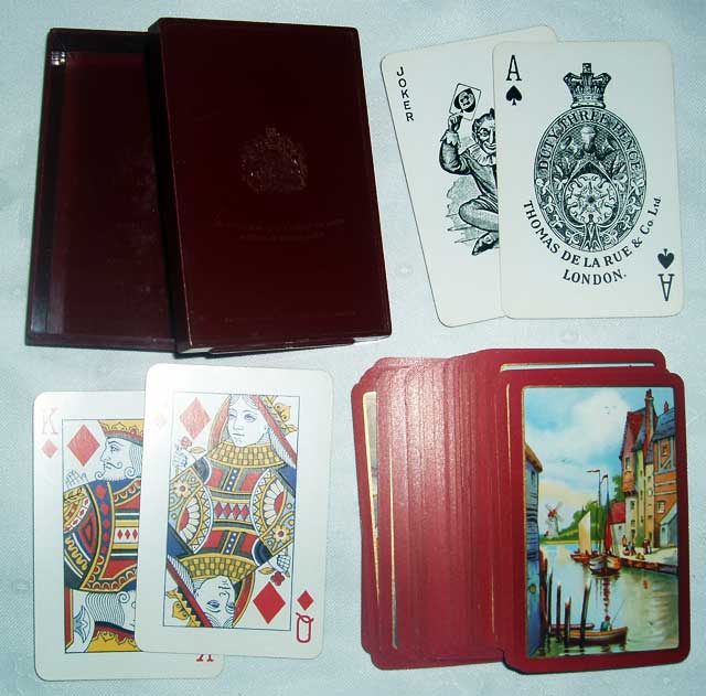 Pneumatic Pictorial playing cards by De la Rue, c.1953