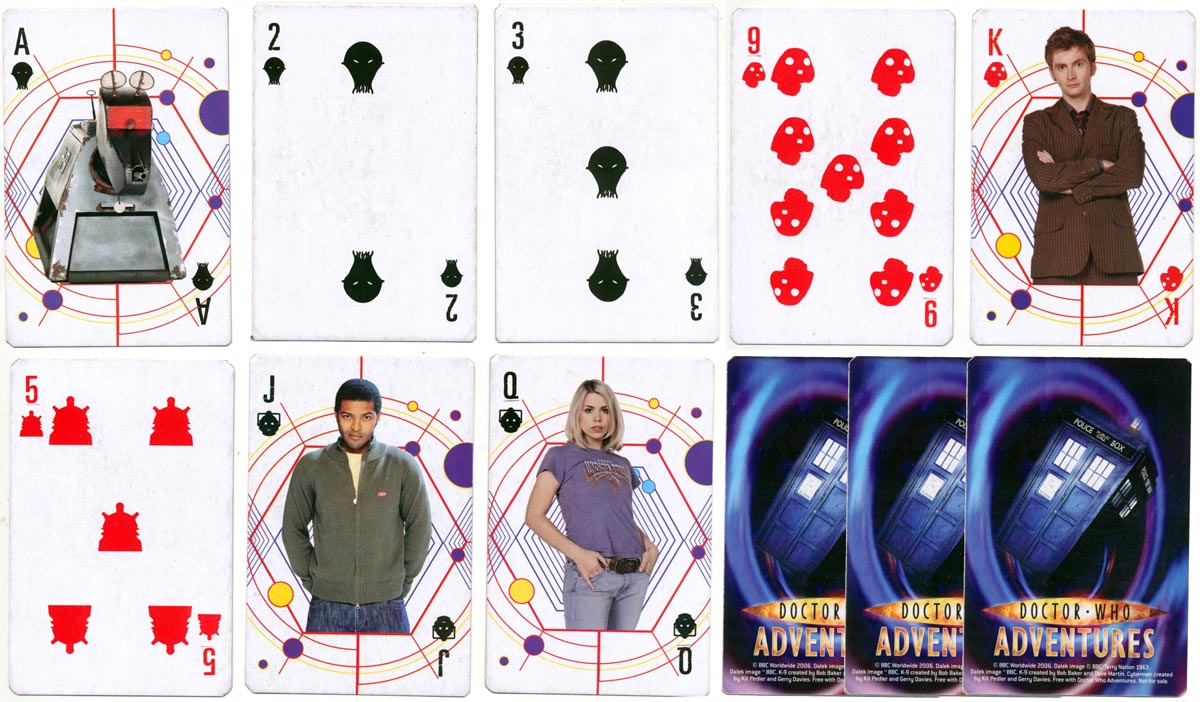 ‘Doctor Who Adventures’ playing cards, 2006