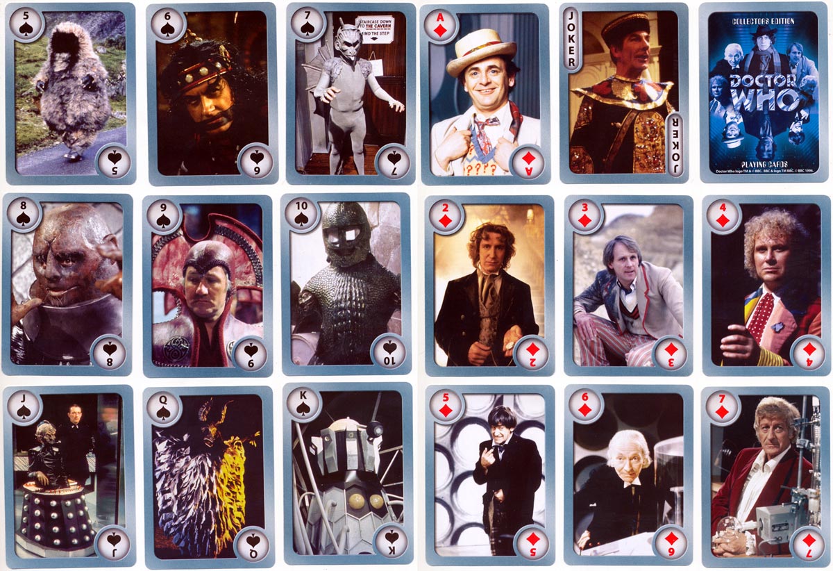 Collector’s Edition Doctor Who playing cards, 1996