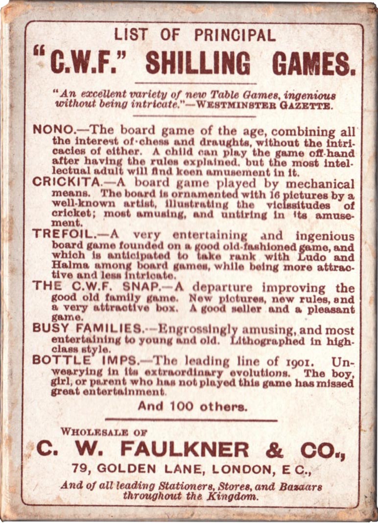 box from Flora, 1903