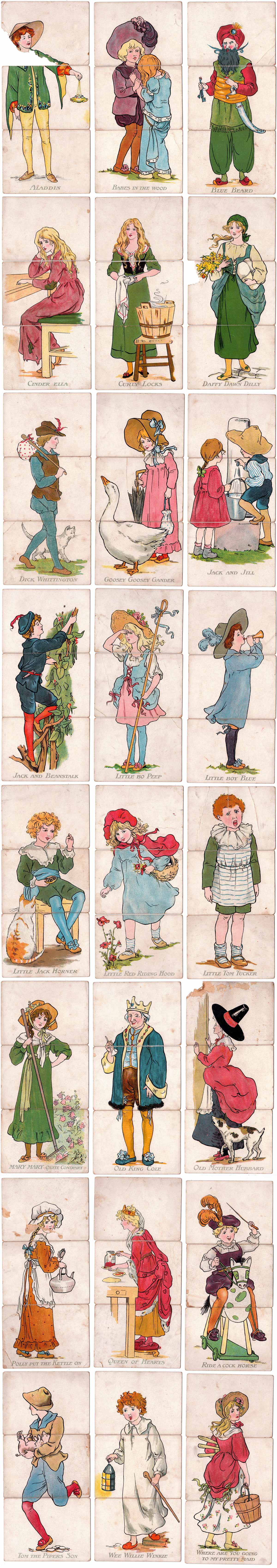 Nursery Rhymes Misfitz by C. W. Faulkner & Co, c.1900