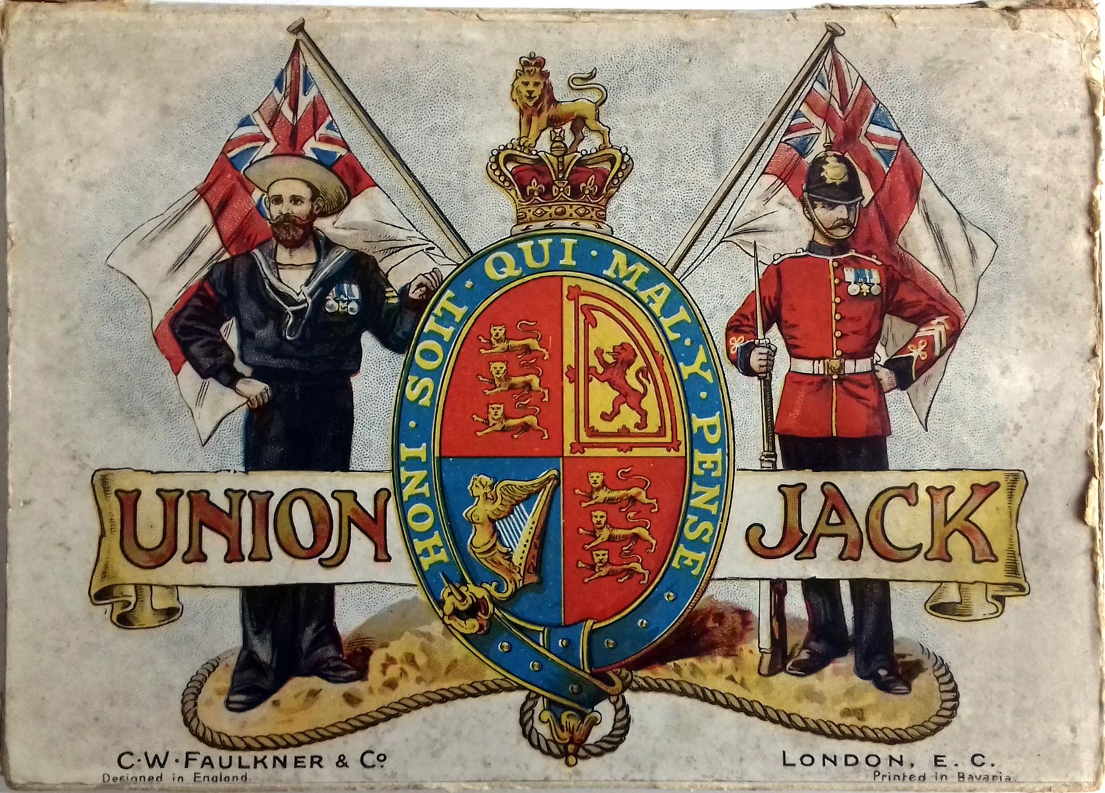 Union Jack card game published by C.W. Faulkner & Co., c.1897