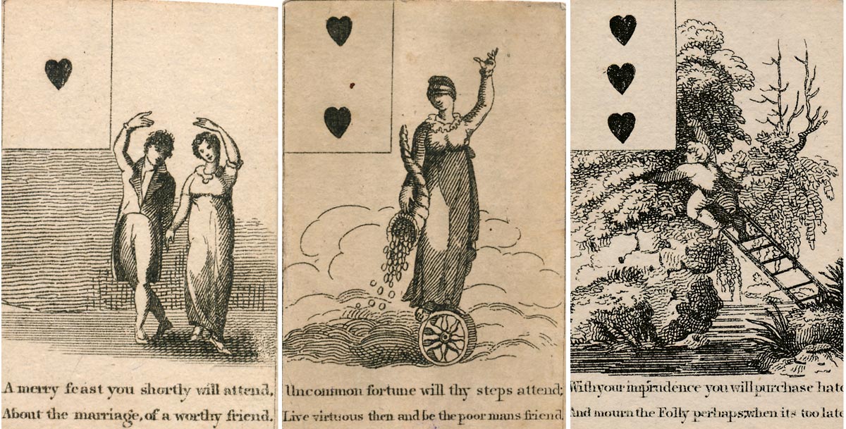 Georgian Fortune Telling Cards, c.1800 Georgian Fortune Telling Cards, c.1800