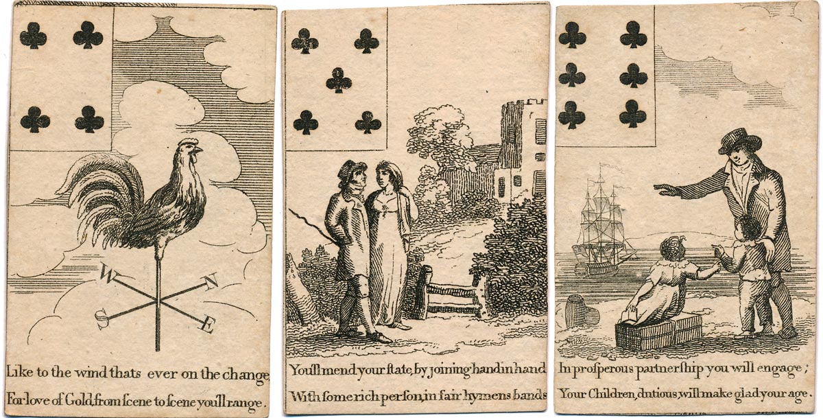 Georgian Fortune Telling Cards, c.1800 Georgian Fortune Telling Cards, c.1800
