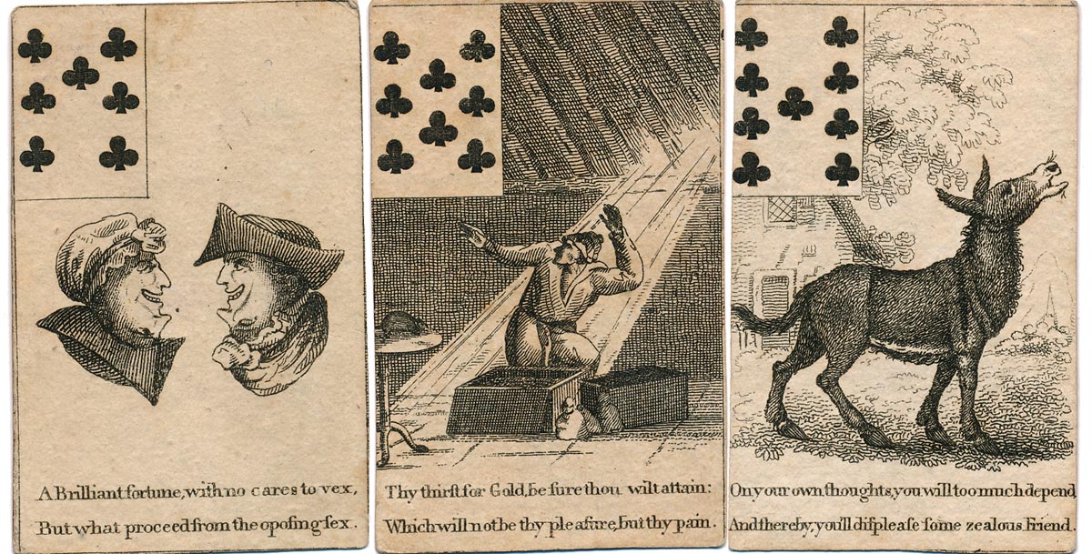 Georgian Fortune Telling Cards, c.1800 Georgian Fortune Telling Cards, c.1800