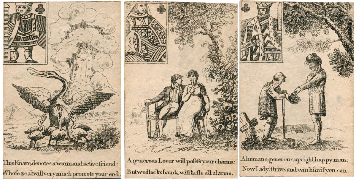 Georgian Fortune Telling Cards, c.1800 Georgian Fortune Telling Cards, c.1800