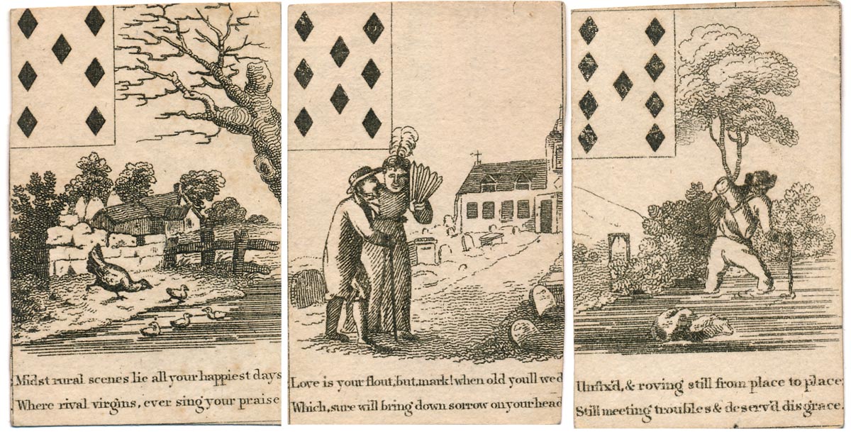 Georgian Fortune Telling Cards, c.1800 Georgian Fortune Telling Cards, c.1800