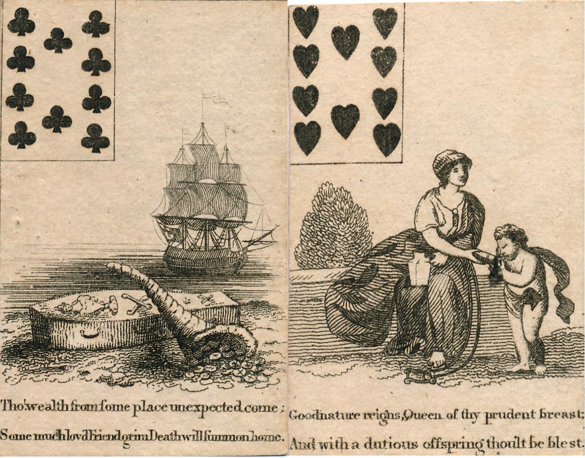 Georgian Fortune Telling Cards, c.1800 Georgian Fortune Telling Cards, c.1800