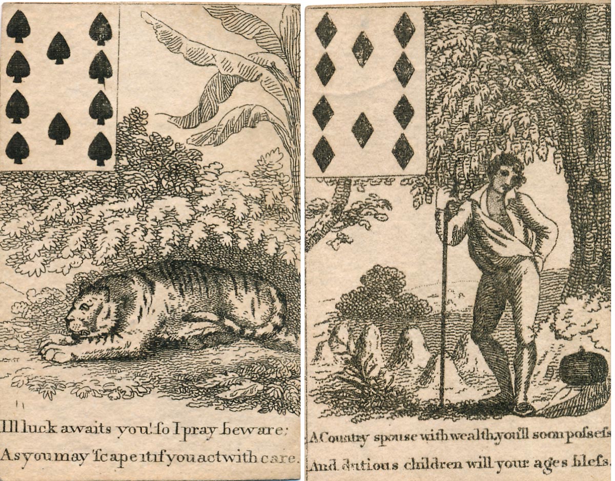 Georgian Fortune Telling Cards, c.1800 Georgian Fortune Telling Cards, c.1800