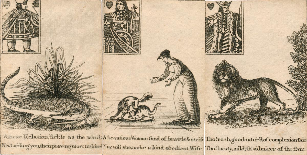 Georgian Fortune Telling Cards, c.1800 Georgian Fortune Telling Cards, c.1800