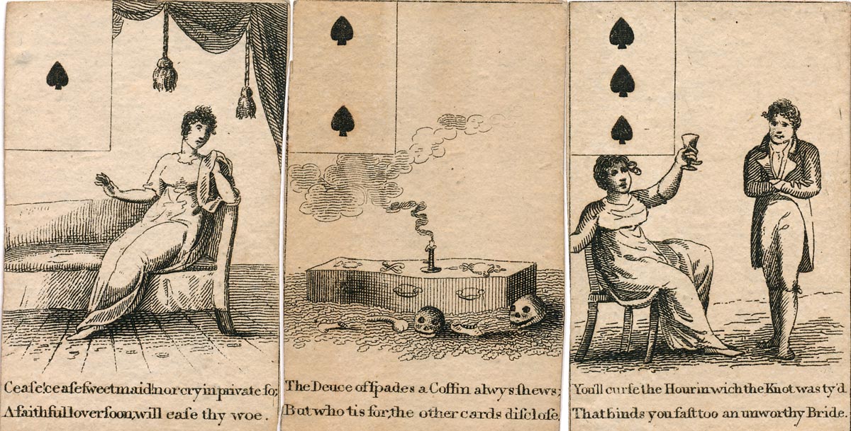 Georgian Fortune Telling Cards, c.1800 Georgian Fortune Telling Cards, c.1800