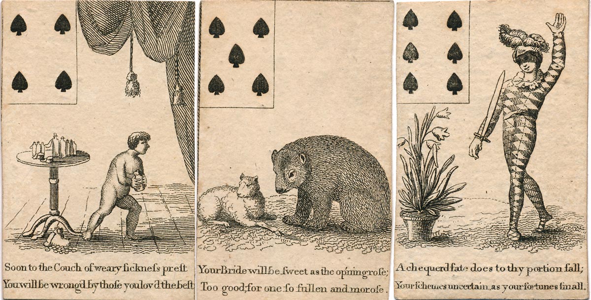 Georgian Fortune Telling Cards, c.1800 Georgian Fortune Telling Cards, c.1800
