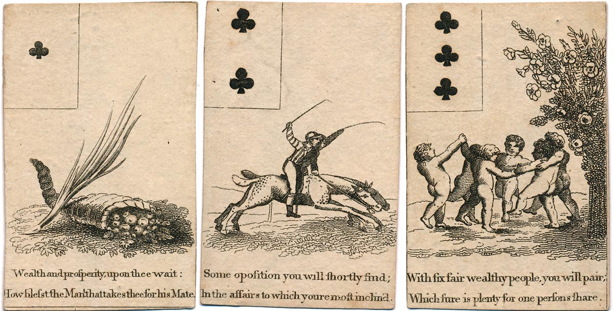 Georgian Fortune Telling Cards, c.1800 Georgian Fortune Telling Cards, c.1800