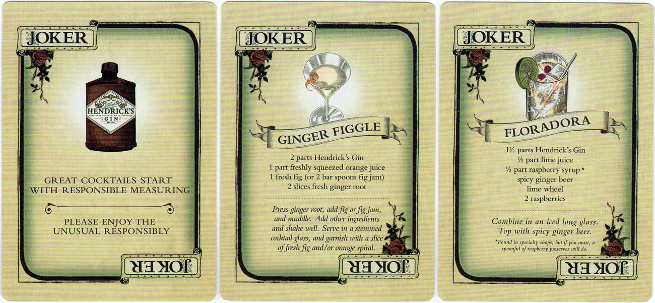advertising deck for Hendrick’s Gin, c.2015 advertising deck for Hendrick’s Gin, c.2015