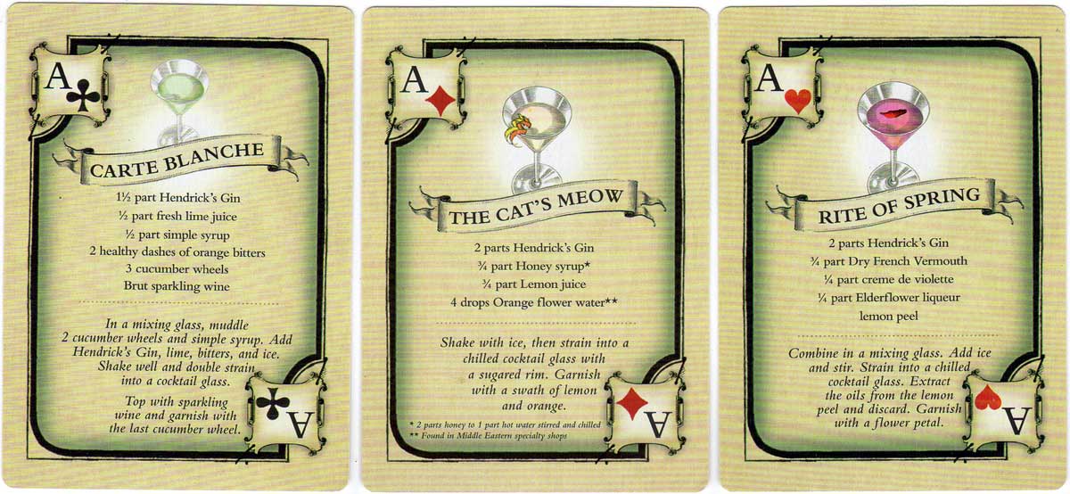 advertising deck for Hendrick’s Gin, c.2015 advertising deck for Hendrick’s Gin, c.2015
