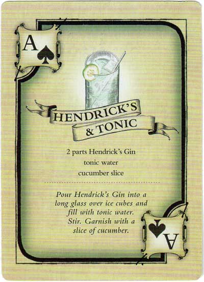 advertising deck for Hendrick’s Gin, c.2015