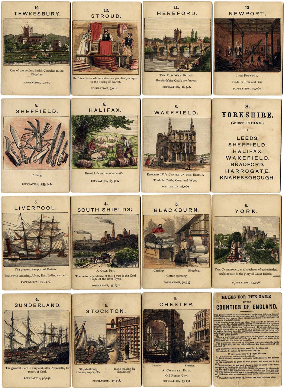 Jaques' Counties of England, c.1880 Jaques' Counties of England, c.1880