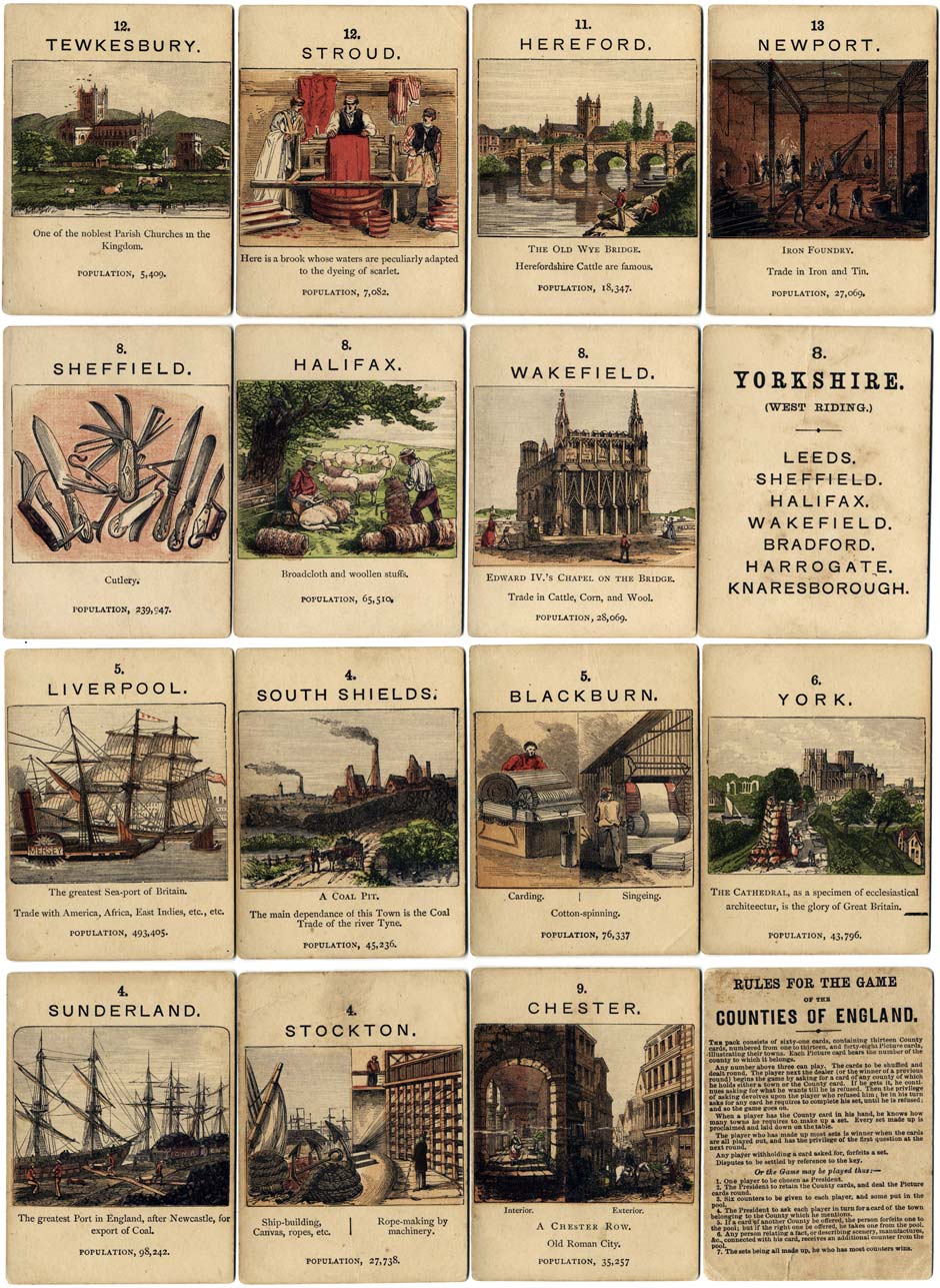 Jaques' Counties of England, c.1880