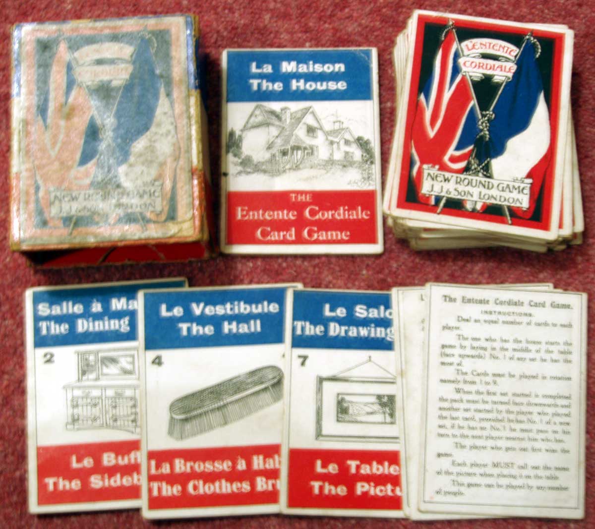 Jaques' The Entente Cordiale Card Game, c.1905