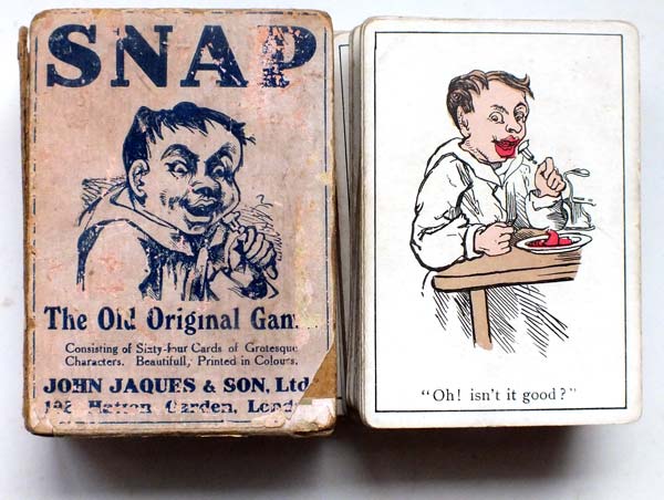 box from Jaques & Son Snap card game, c.1905 edition