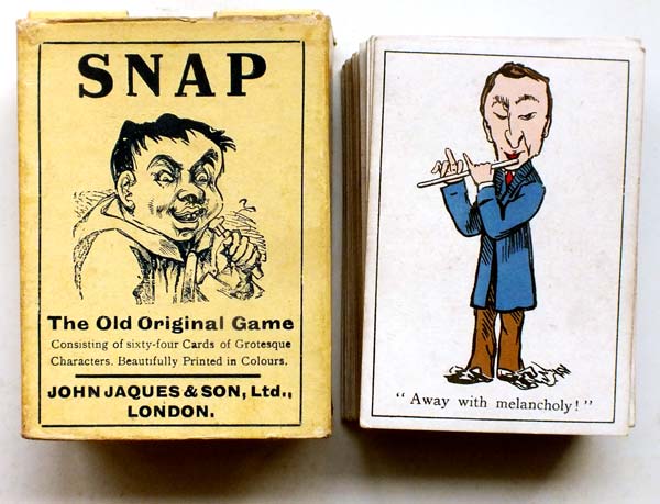 box from Jaques & Son Snap card game, c.1910 edition