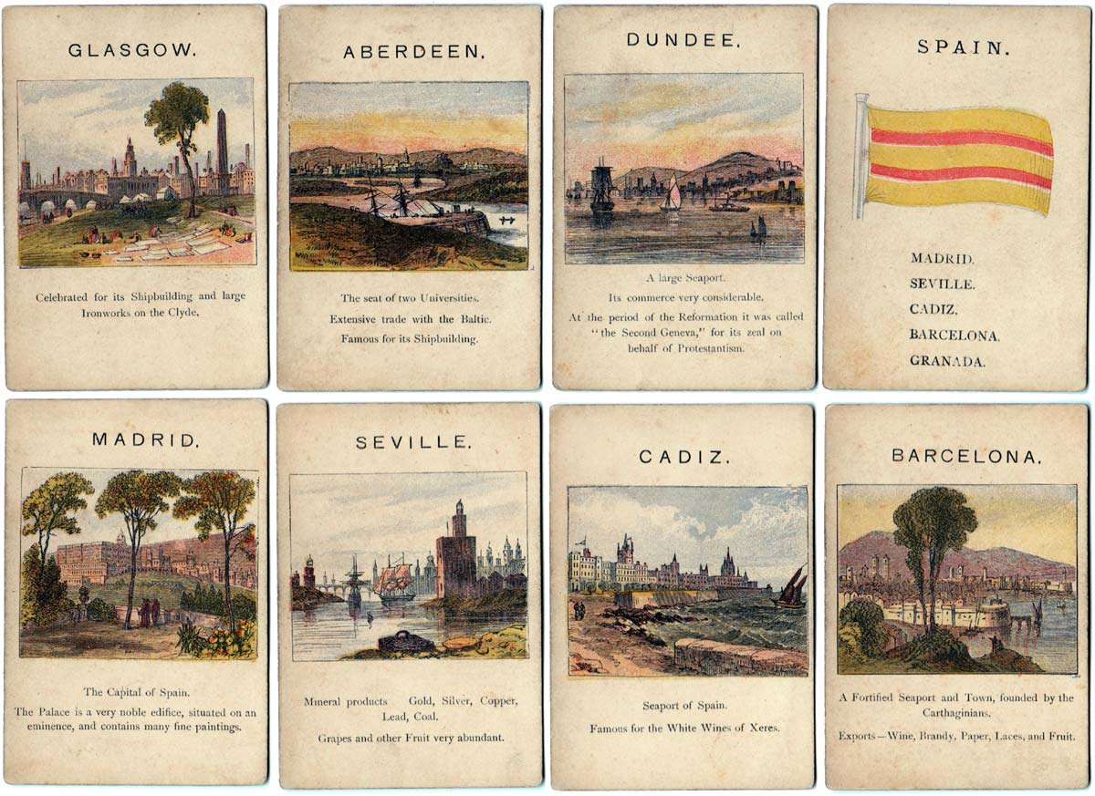 Kingdoms of Europe card game, c.1885