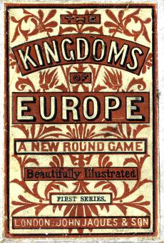 Kingdoms of Europe card game, c.1885 Kingdoms of Europe card game, c.1885