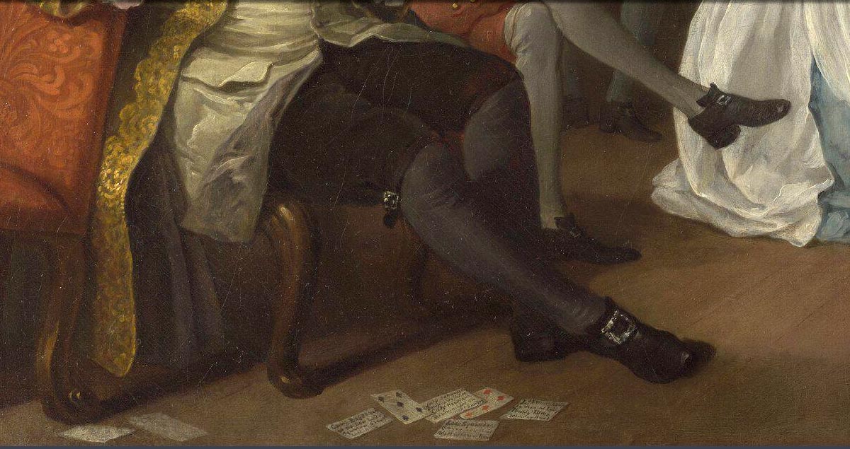 detail from Marriage A-la-Mode: 4, The Toilette by William Hogarth