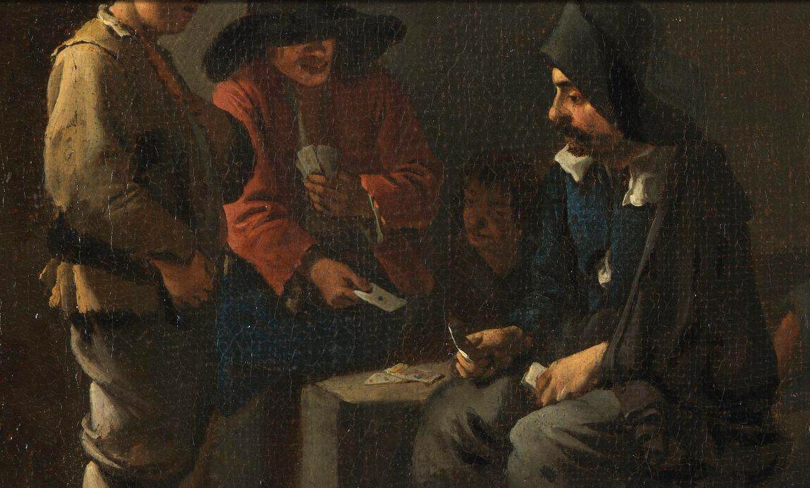 Street Scene with Card Players