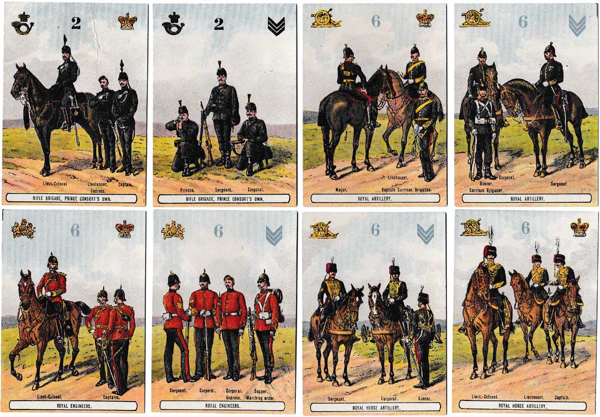 On Guard military card game published by J. Jaques & Son, c.1880