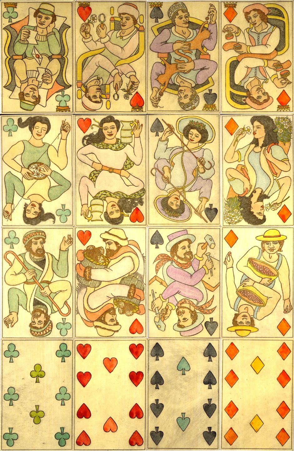 “Victoria Playing Cards” designed by Georgina Harvey and produced by Karl Gerich, Bath (UK), 1988